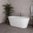 59" Streamline Soaking Freestanding Tub With Internal Drain-108964765