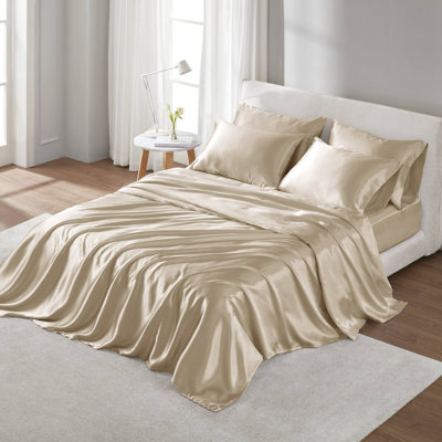 Ensemble de draps luxueux en polyester sans plis pour maisons très grandes