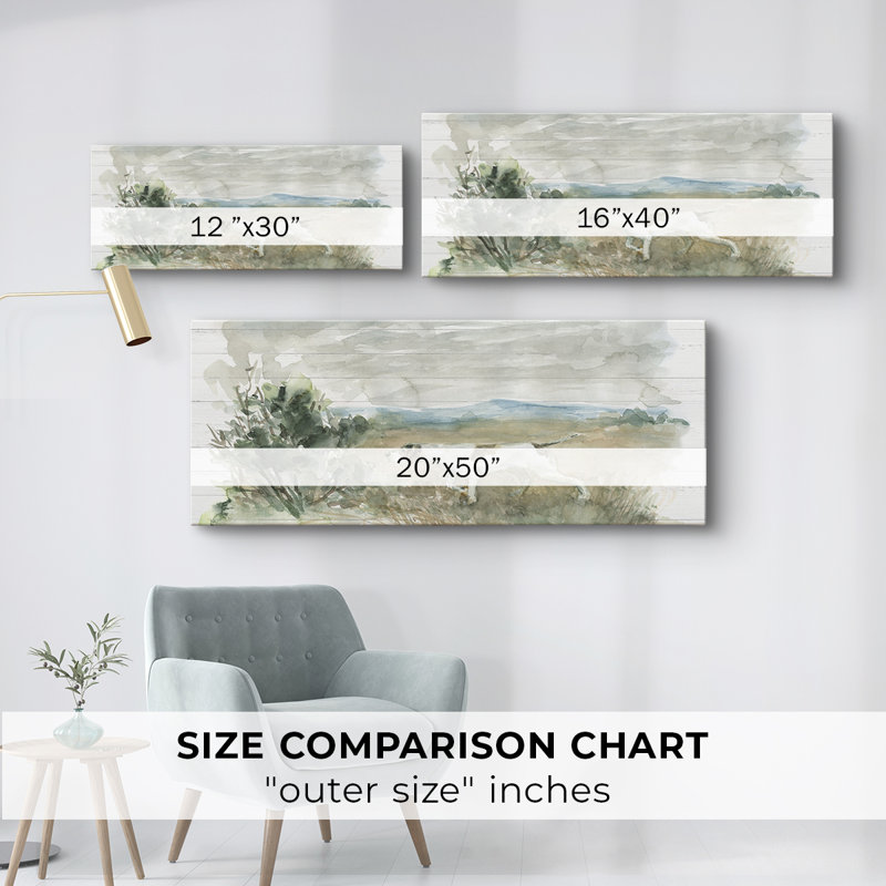 On Point - Toile tendue avec châssis - Prêt à accrocher, H 20 po x l 50 po