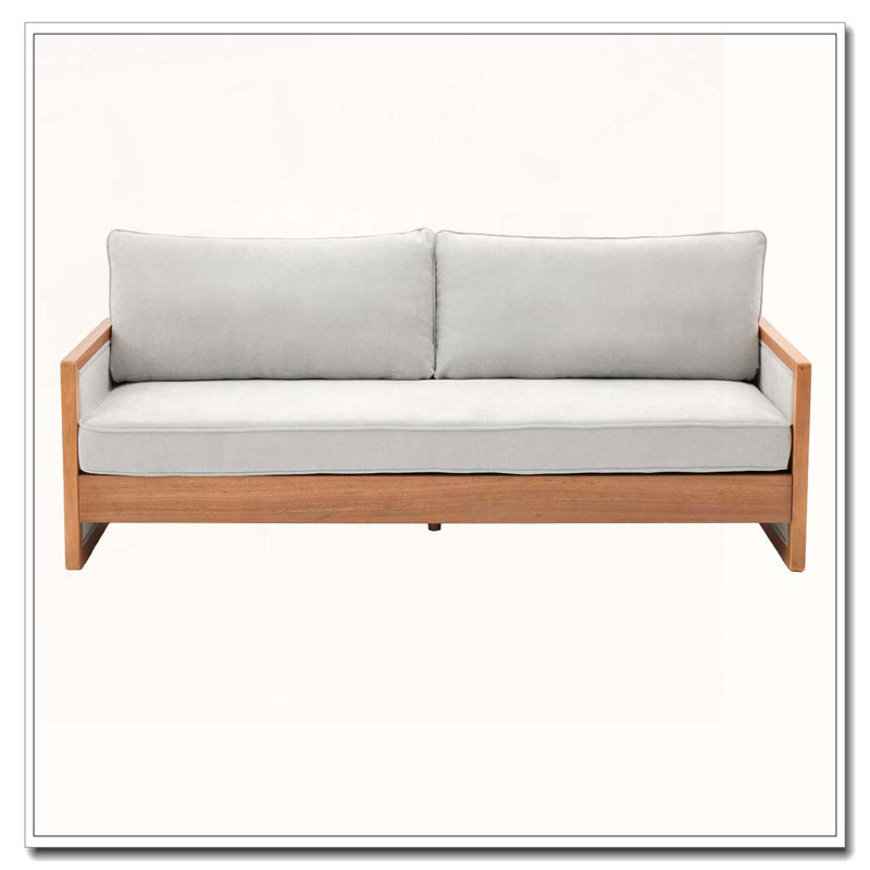 Canapé en tissu d'ameublement en chenille 77,8 po, Gris