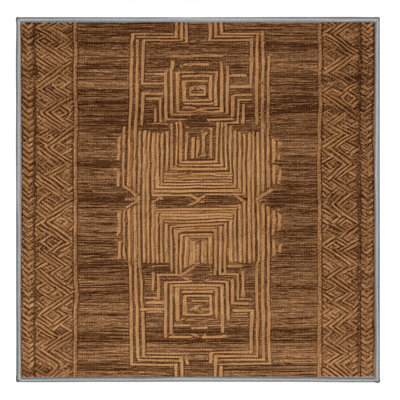  Washable Tapa Patterns Hawaiian Area Rug