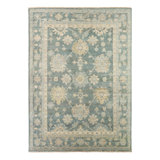 Jaipur Living Kerensa ORN08 Handknotted Floral Blue and Beige Area Rug (8'x11')