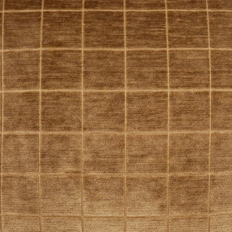 Camden Check Square Pillow Cover & Insert, Cumin, Square 24"