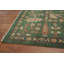 Tapis vert teint à la main kazak à teinture végétale 8 x 10