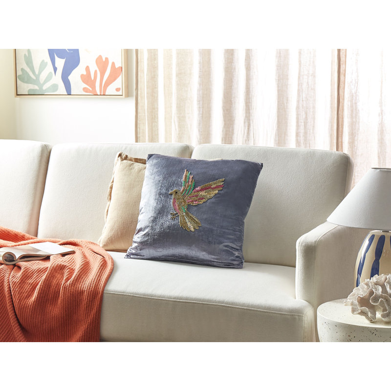 Dawkins Animal Print Grey Square Cushion