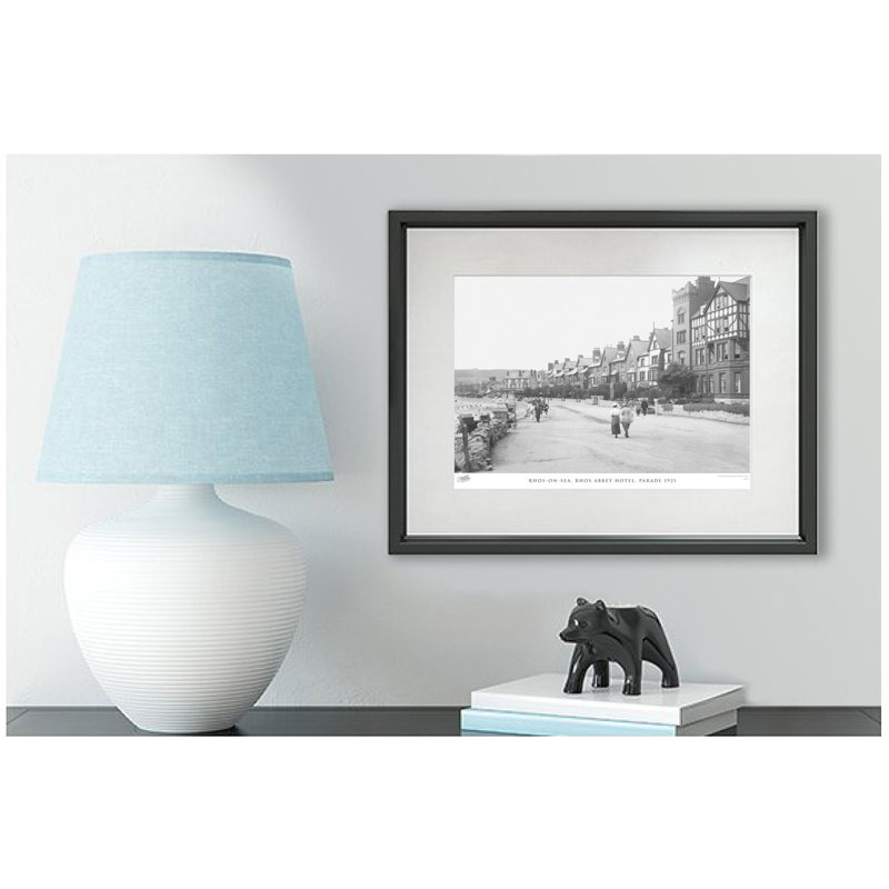 Rhos-on-Sea, Rhos Abbey Hotel, Parade 1921 by Francis Frith - Single Picture Frame Print, 40cm H x 50cm W x 2.3cm D