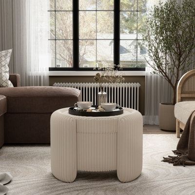 Barcomb Ottoman With Hidden Storage And Tray Top