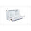 Armoire de lit escamotable complète avec tiroir de rangement et station de charge Murphy, port USB, cadre de lit escamotable en pin massif pour bureau à domicile, studio ou chambre d'amis, blanc