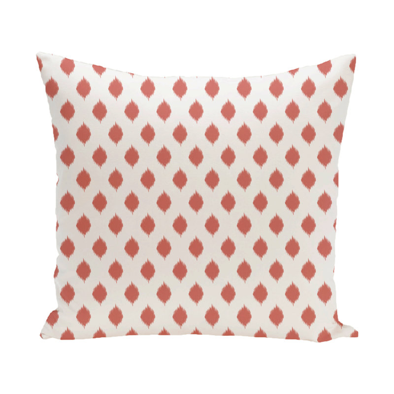 Geometric Print Outdoor Square Pillow Cover and Insert, Seed, 18"x18"