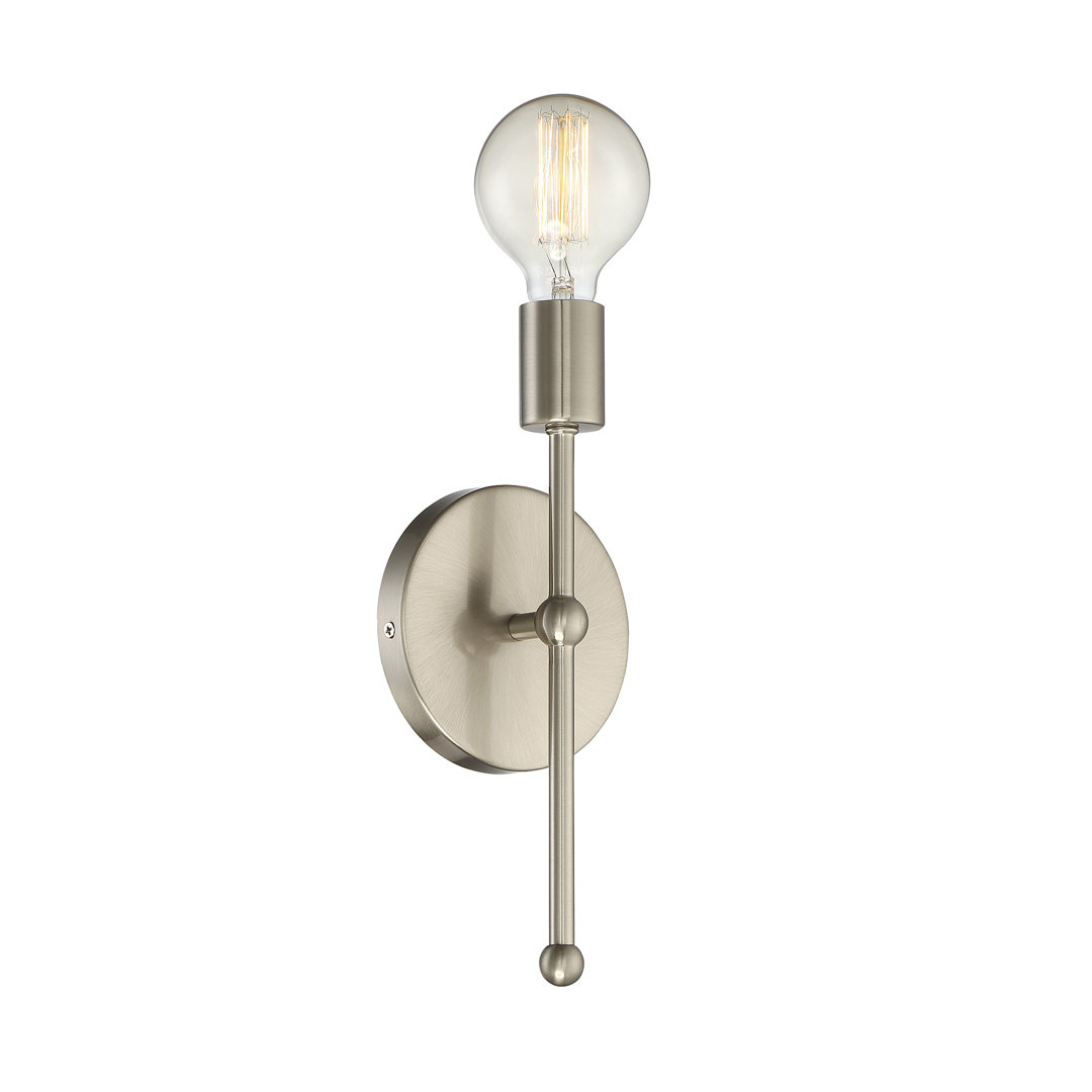 Haleigh 1 - Light Dimmable Wallchiere Wade Logan® Finish: Silver
