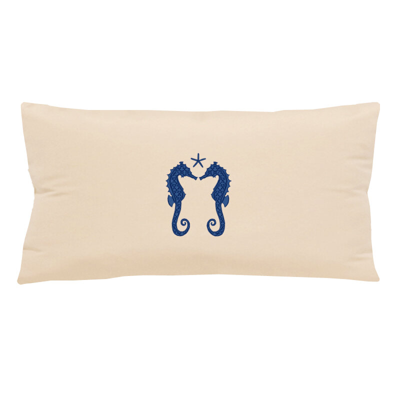 Embroidered Sunbrella® Throw Pillow