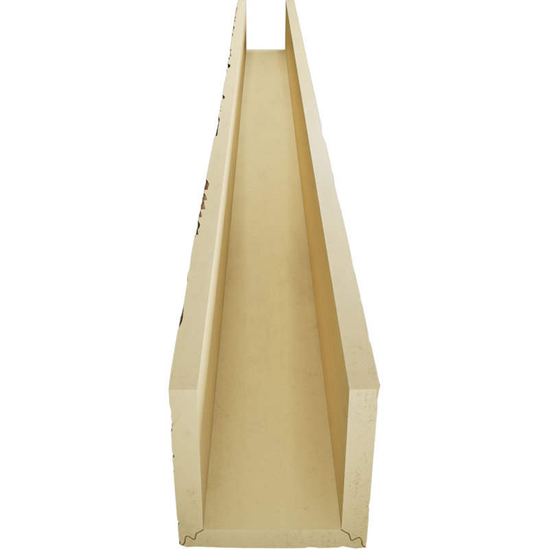 Poutre de plafond 3 côtés Pecky Cypress Endurathane, 4"H x 6"W, Crème au beurre, 18'L