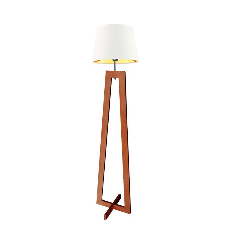Pip 160cm Novelty Floor Lamp, White/Gold Inside, Dark Grey