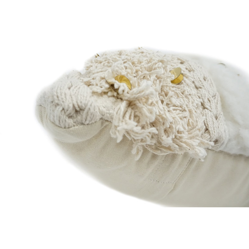 Fringed Cotton Throw Pillow