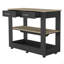 Îlot de cuisine Brooklyn 46, deux tablettes, deux tiroirs-1889619681