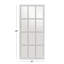 Miroir mural en bois blanc