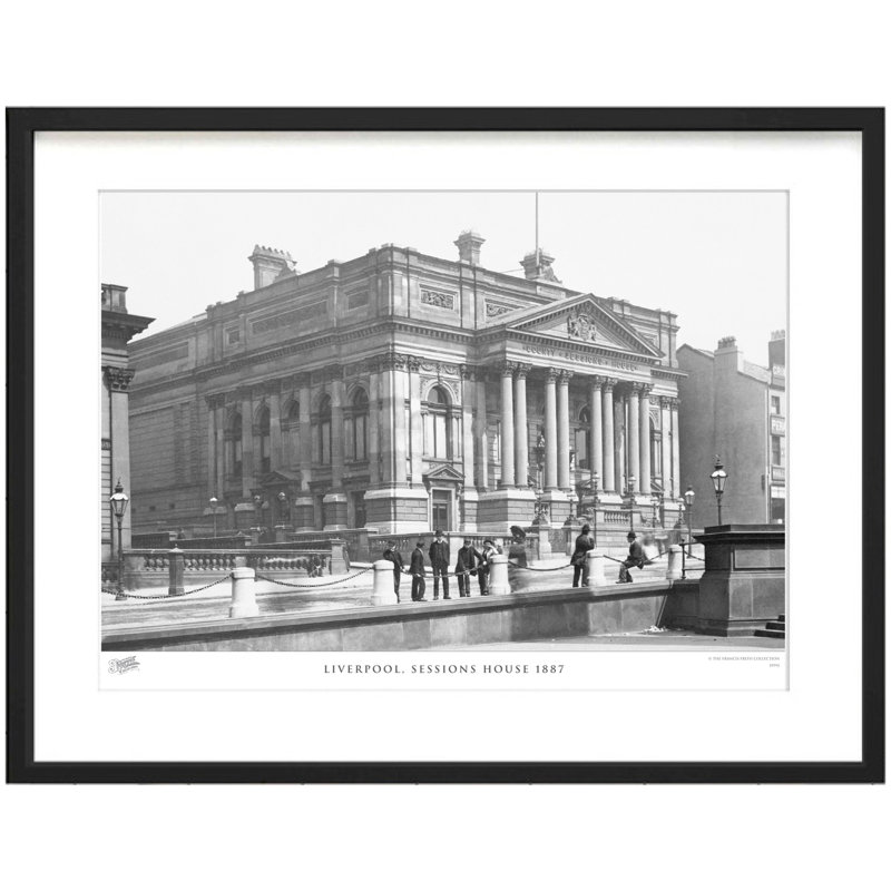 Liverpool, Sessions House 1887 by Francis Frith - Single Picture Frame Print, 40cm H x 50cm W x 2.3cm D