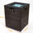 Outdoor Fire Pit With Stainless Steel Burner, Pe , Glass Wind Guard, Rain Cover And Lid 40000Btu Column, ,-1989106513