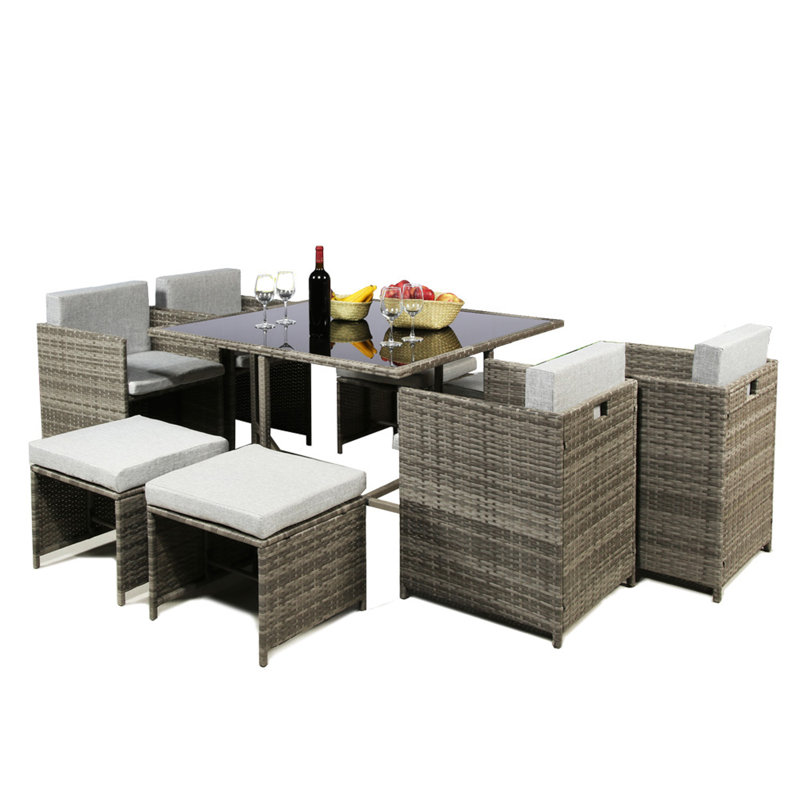 Fanchan 8 Seater Rattan Conversation Set