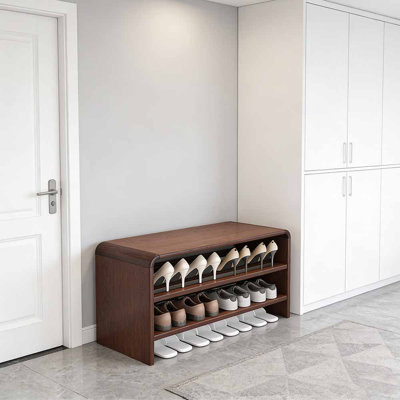 American style luxury shoe storage bench