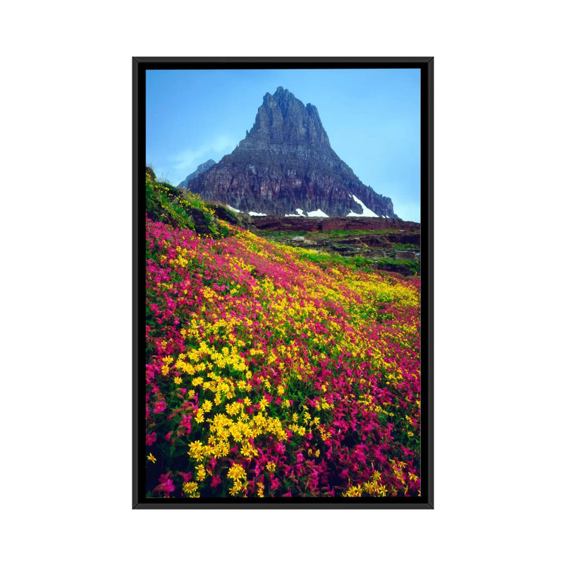 « summer landscape », reproduction de photo sur toile, H 26 po x l 18 po x P 1,5 po, Toile avec cadre flottant noir
