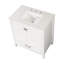 Ensemble de meuble-lavabo 30 po avec lavabo et comptoir en marbre, blanc 24V03-30WH-497471088