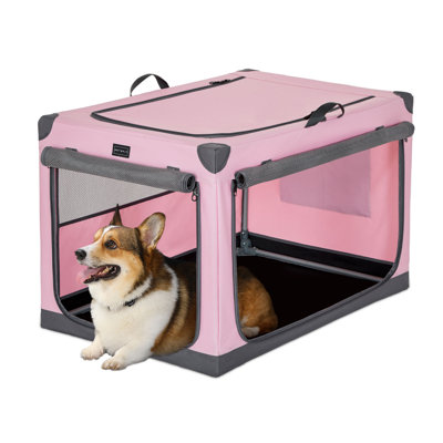 Enzly Collapsible Soft-Sided Crate with 2 Doors