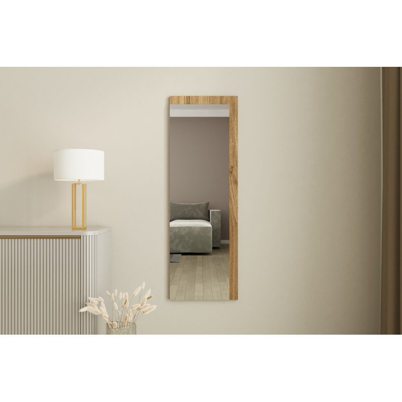 Bisou Rectangle Wall Mirror, Brown