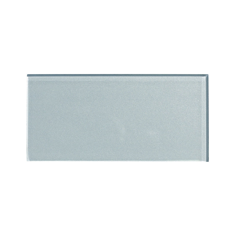 Aspect Peel and Stick 3in x 6 in Glass Tile 15 sq ft Backsplash Kit, Gray