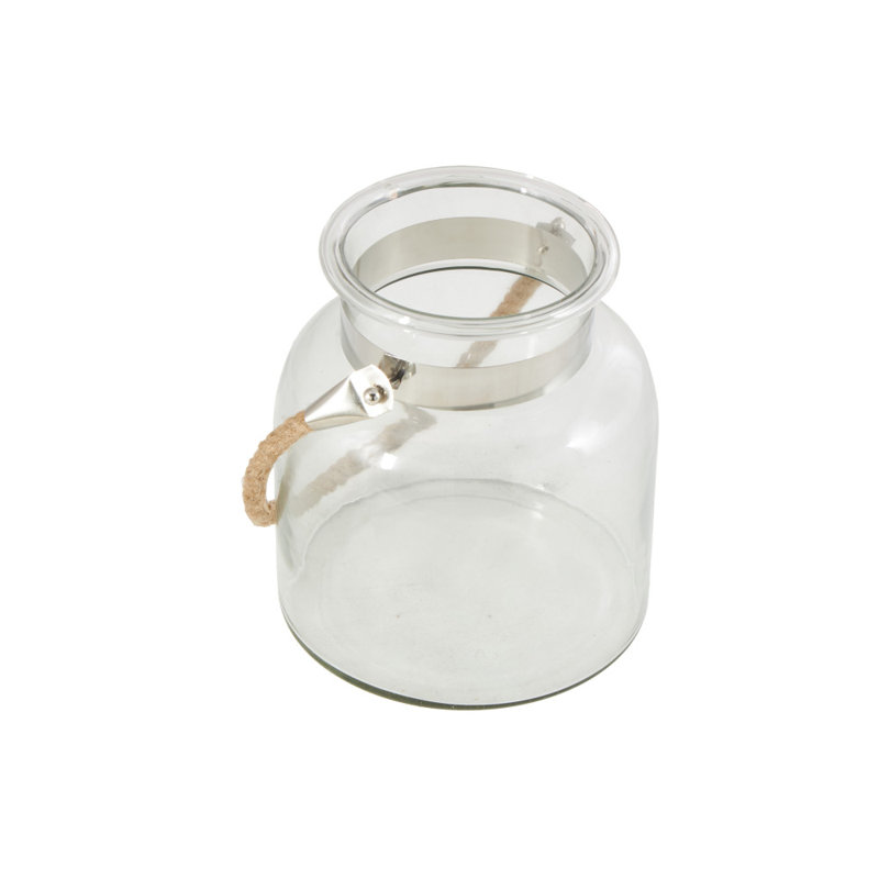 Porte-lanterne de table en verre