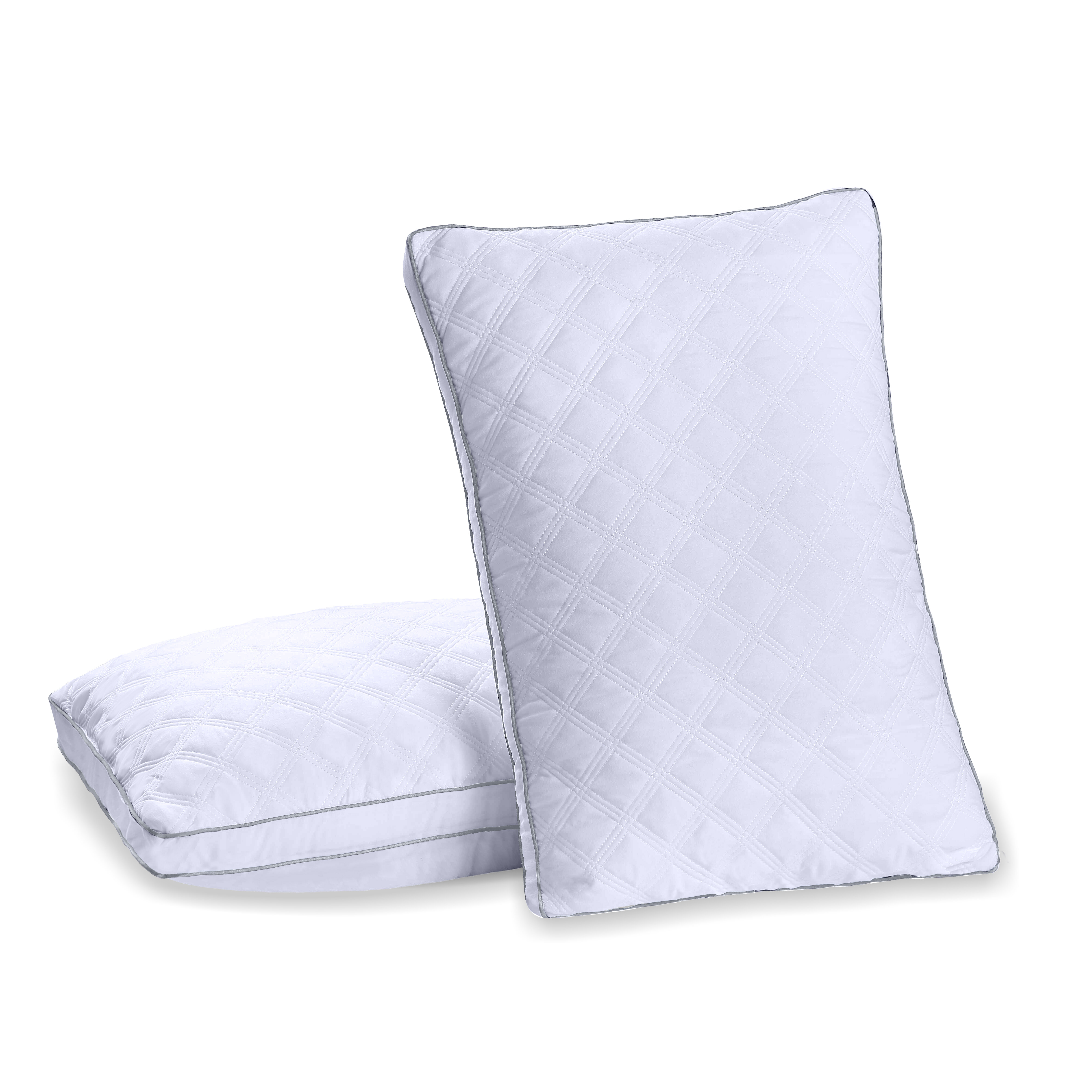 Classic Pillows Pack of 2 Gusseted Bed Sleeping Down Alternative Quilted  Pillows