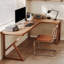  Bureaux en bois massif en L noyer-108609713-108609708