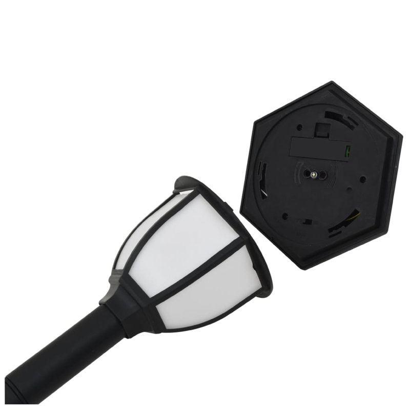 Ensemble de 3 lampes solaires d'extérieur Myna, DEL blanche, finition noire classique