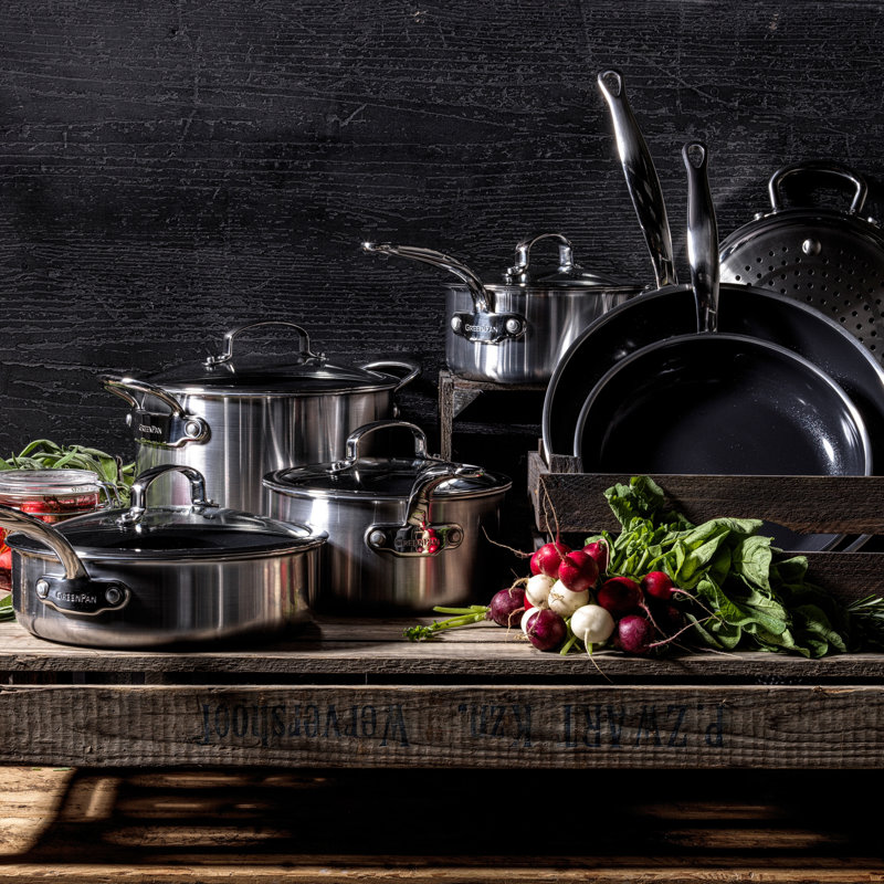 GreenPan Premiere PFAS Free Non Stick 3 Piece Cookware Set