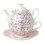 Ensemble de thé en porcelaine tendre Royal Albert Rose Confetti