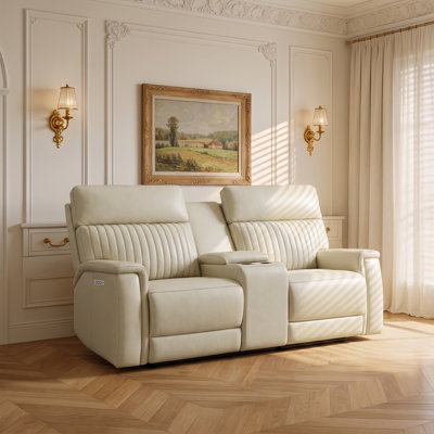 Canapé inclinable en cuir Liudgardas