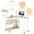 Ercan L-Shaped Metal Base Writing Desk-983651946