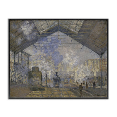 Classic Monet Saint-Lazare Station Giclee Art by one1000paintings