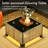 10 - Person Patio Furniture Set with Swivel Rockers, Outdoor Wicker Rattan Sectional Seating Group with Cushions, All Weather Sofa Conversation Set with Fire Pit Table for Garden Backyard-1208788460