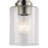 Winslow 1-Light Brushed Nickel Pendant with Clear Seeded Glass Shade-751733832