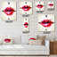 Horloge murale rouge-1806774299