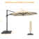 132'' Cantilever Umbrella with a Base