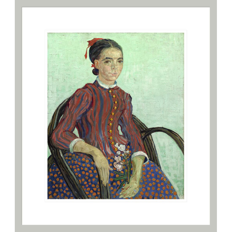 «La Mousmé» par Vincent van Gogh, impression giclée encadrée, 20,38 po H x 17,75 po L