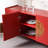 Simple Red Sideboard