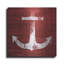 «Red and White Anchor» par Linda Woods-150880922