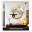 Décoration murale en grès de verdure crème de style crème haut de gamme-666347182