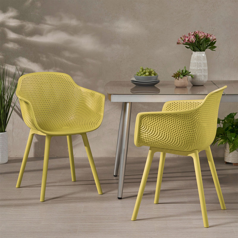 LOTUS CHAIR Set Of 2, Yellow