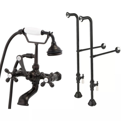 Floor Tub Spout with Diverter