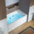 60" x 30" Alcove Heated Acrylic Rectangular Whirlpool Jetted Tub in White with Left/Right Drain, 3 Finish Trim Option-123413558-123413557