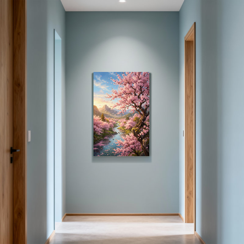 Plantes et fleurs Cherry Blossom River, H 30 po x l 20 po